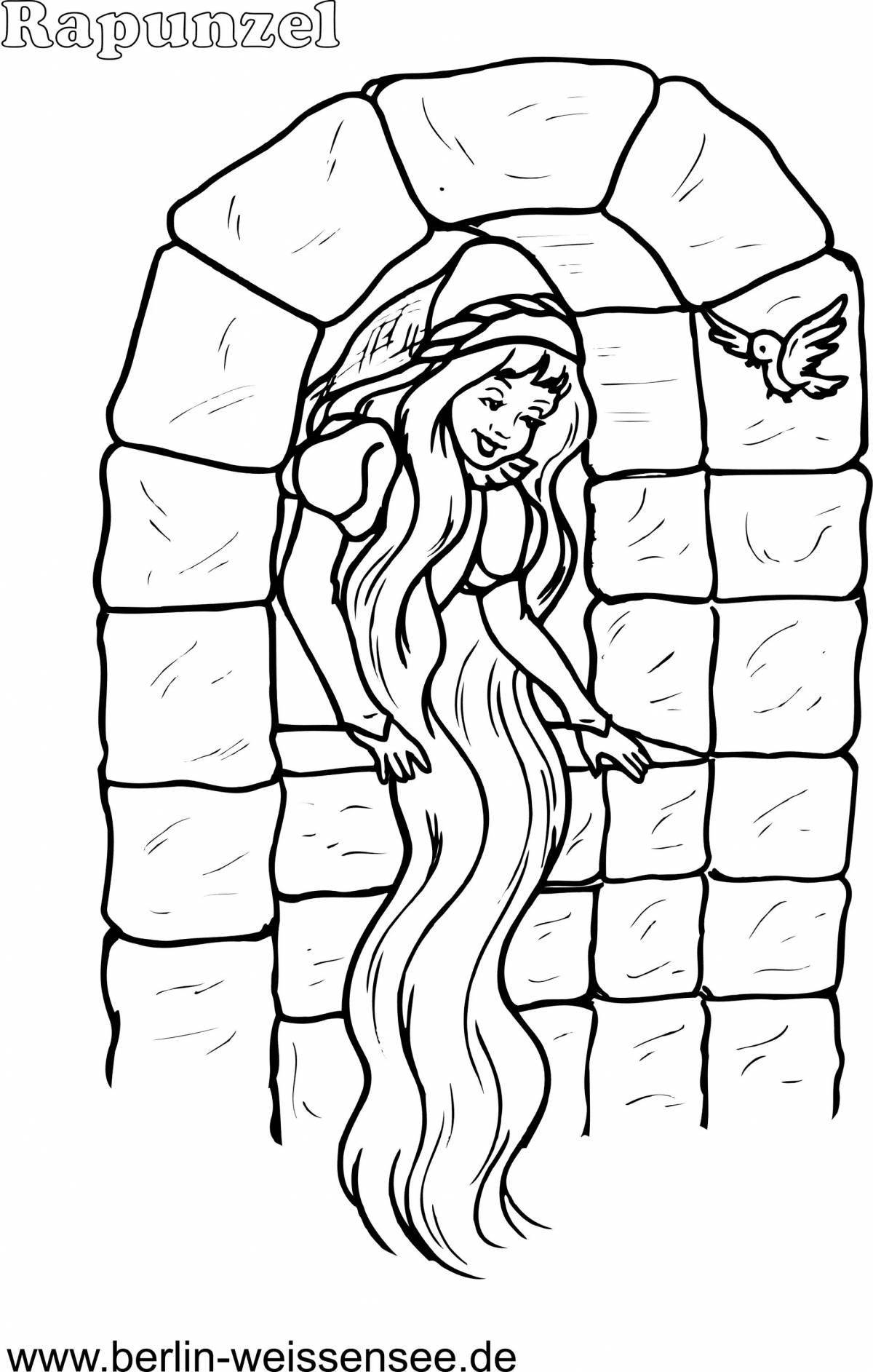 Goldilocks Crazy Coloring Page