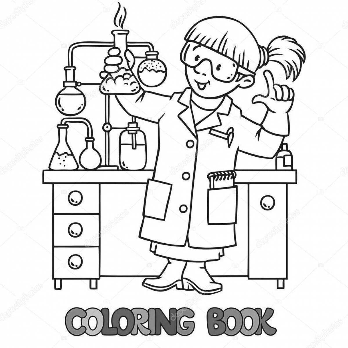 Pharmacist's bright coloring book
