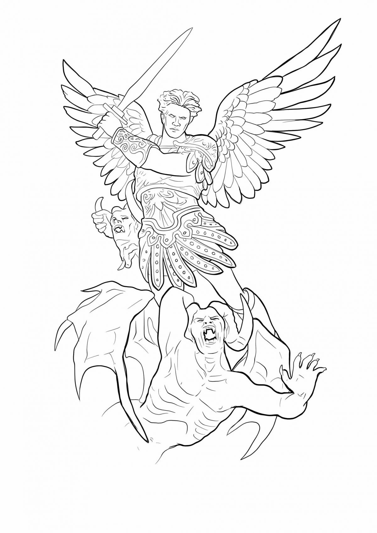 Brightly colored prometheus coloring book