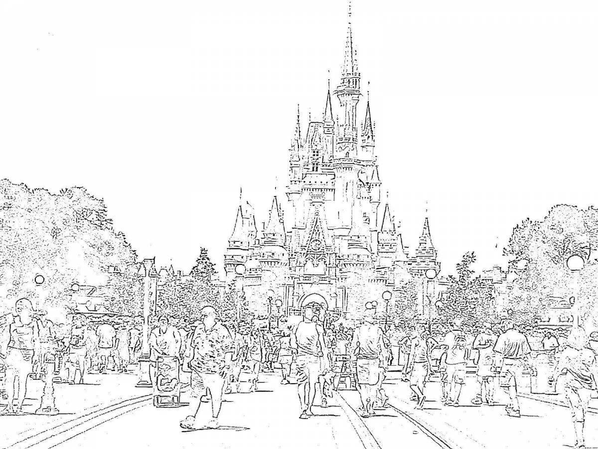 Colouring happy disneyland