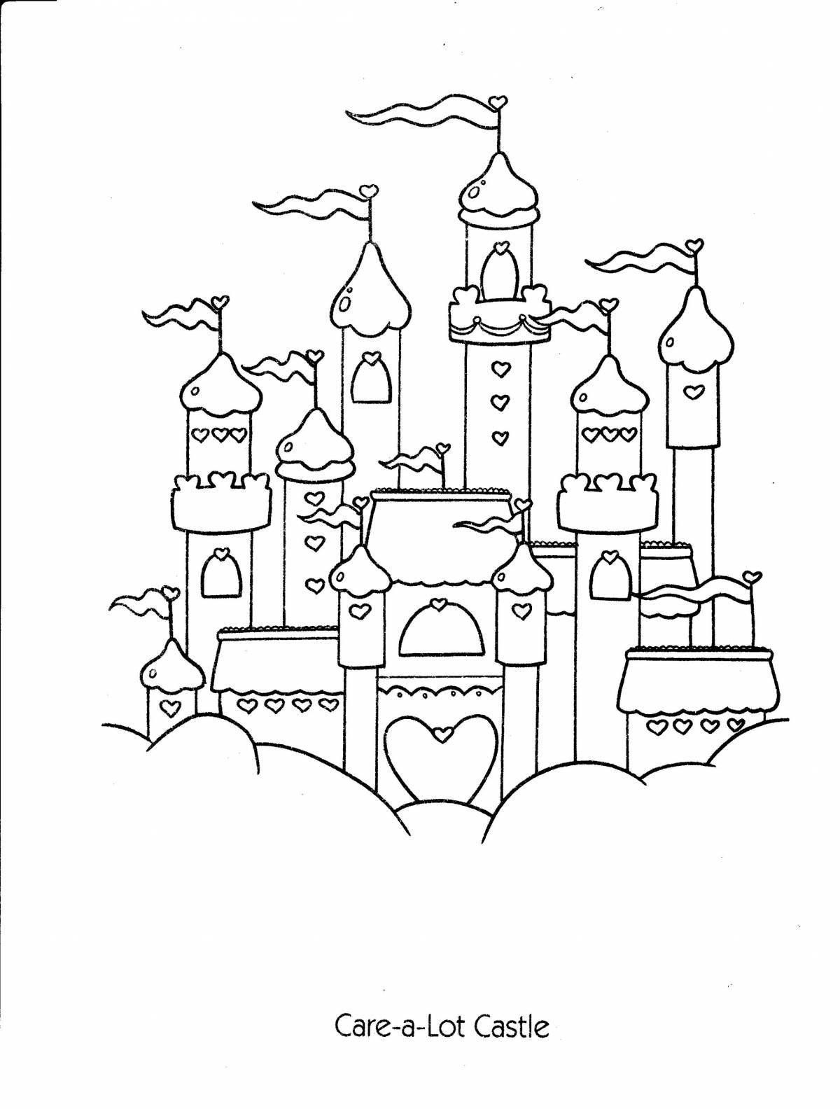 Disneyland fairytale coloring page