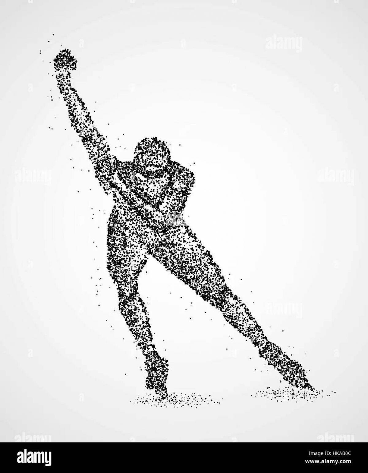 Coloring page exquisite figure skater