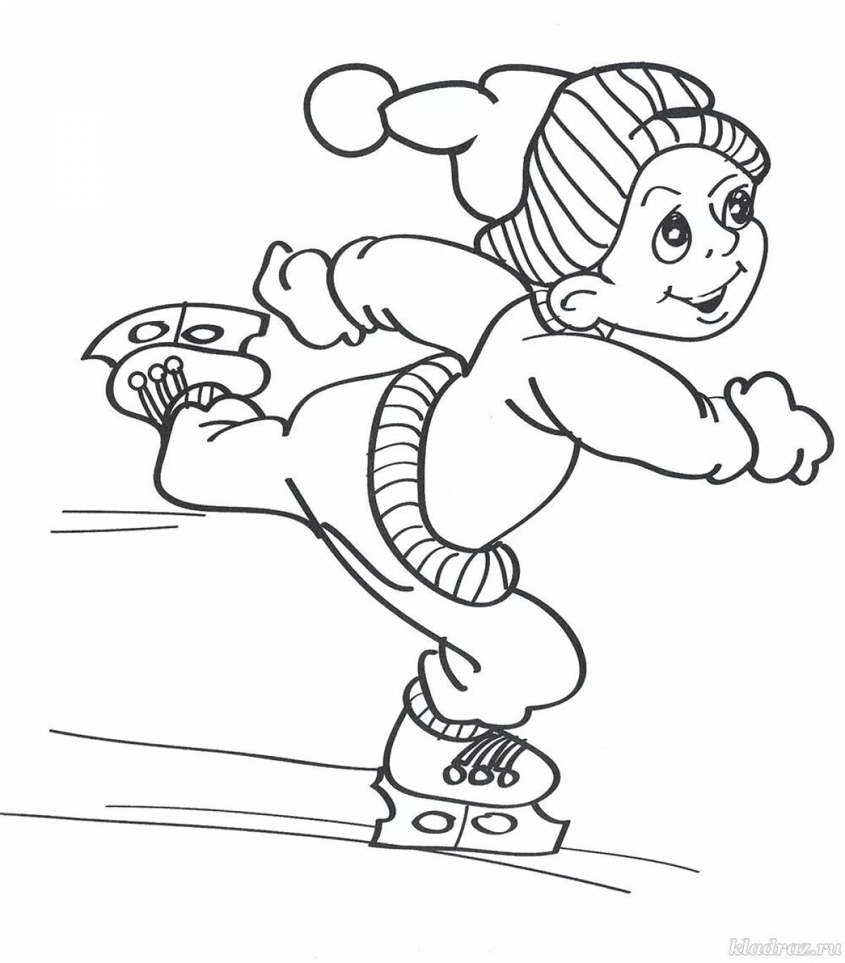 Coloring page hip skater