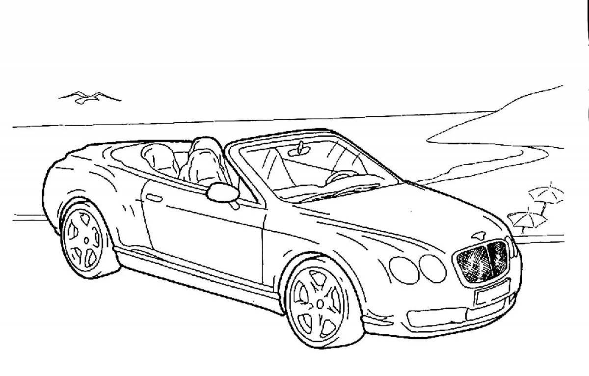 Coloring page stylish chrysler