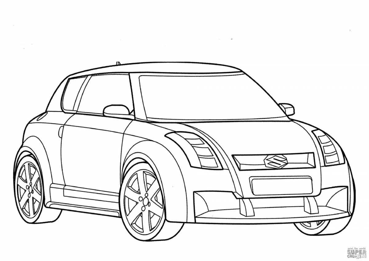 Intriguing chrysler coloring page