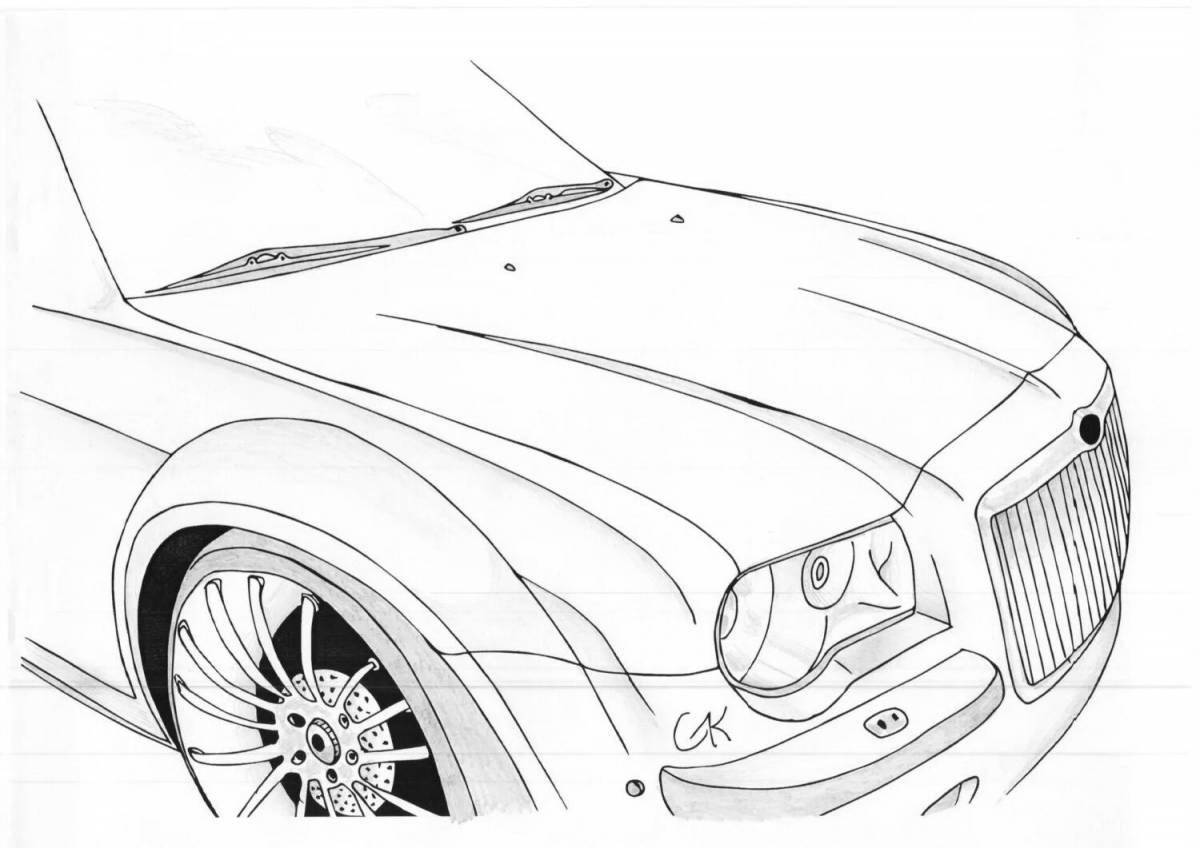 Playful chrysler coloring page