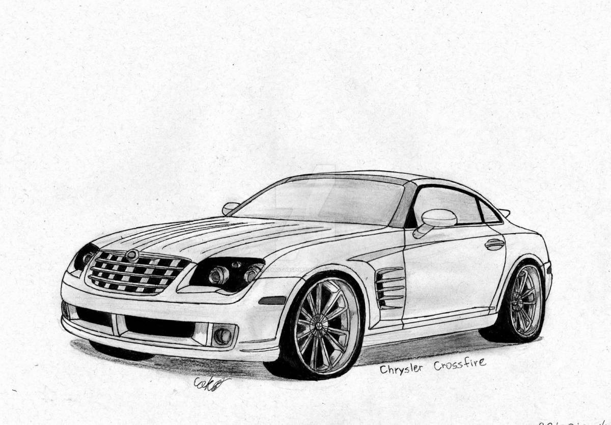 Chrysler coloring page