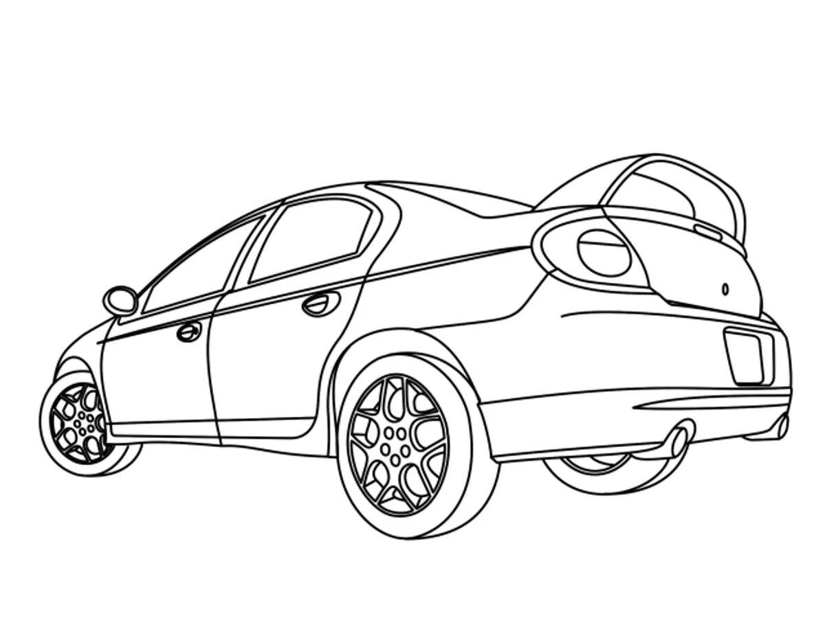 Chrysler animated coloring page