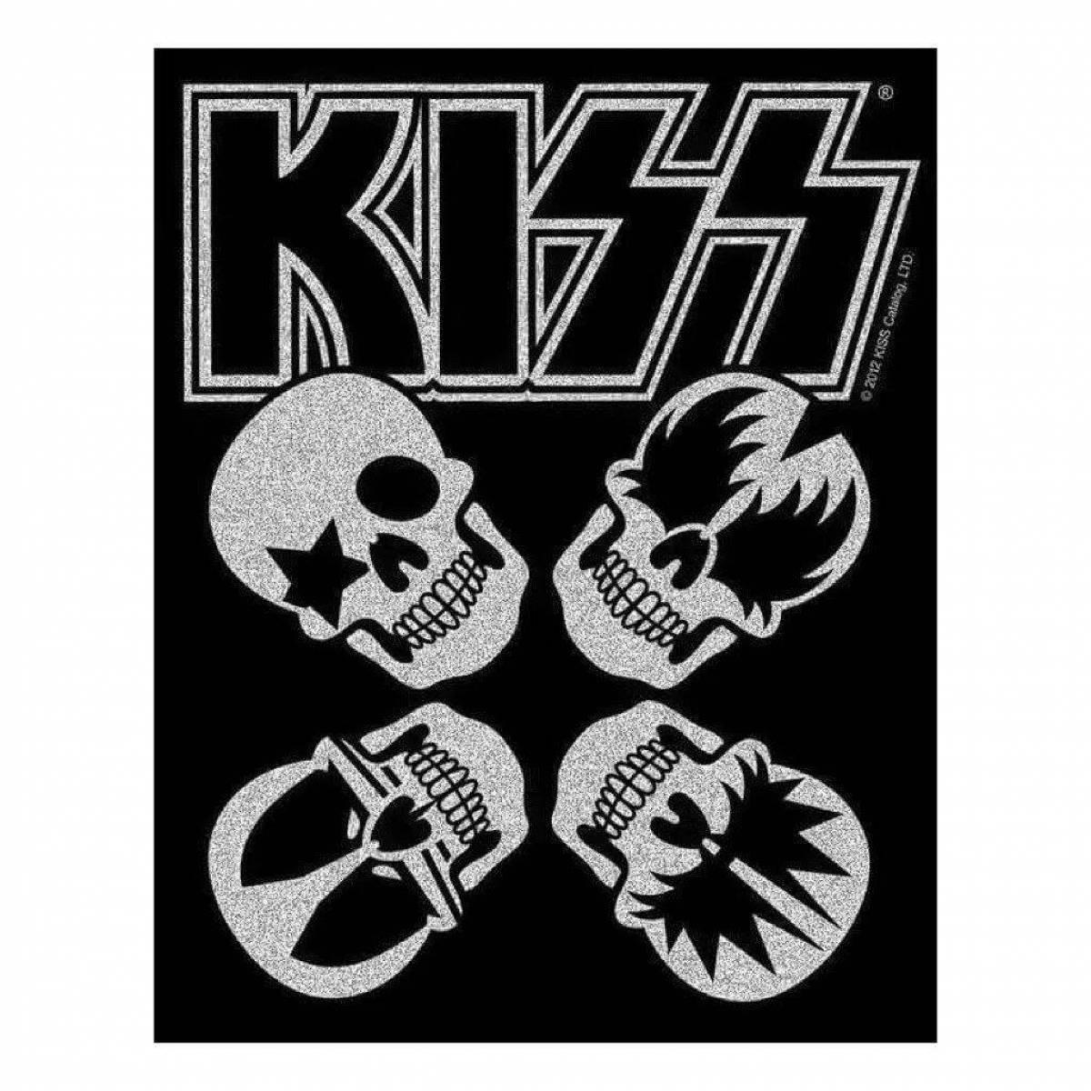 Photo Dreamy coloring kiss