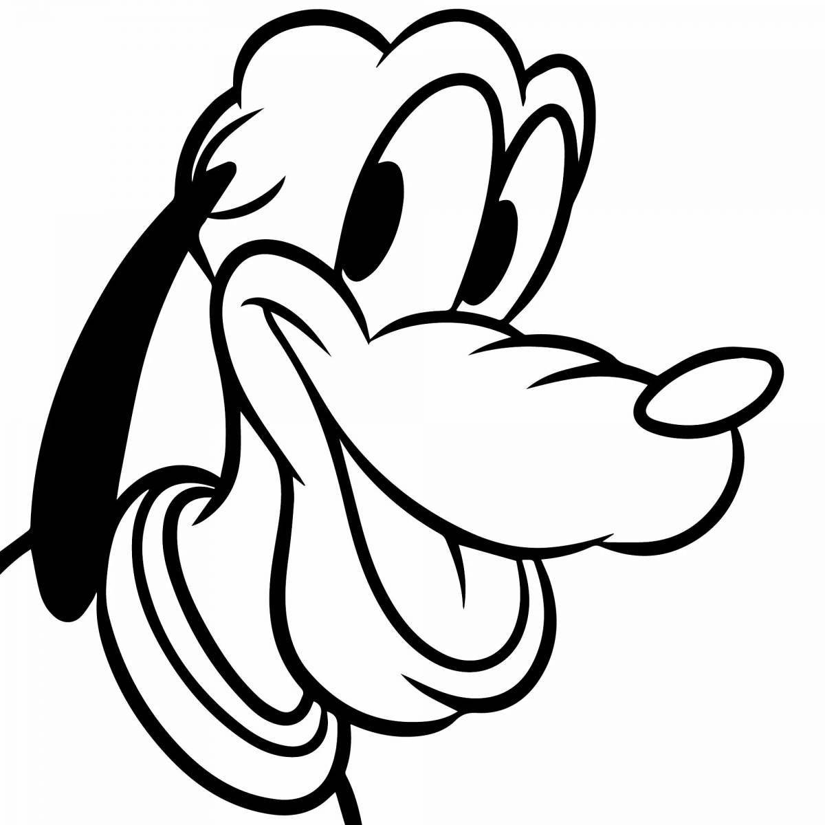 Playful coloring pluto