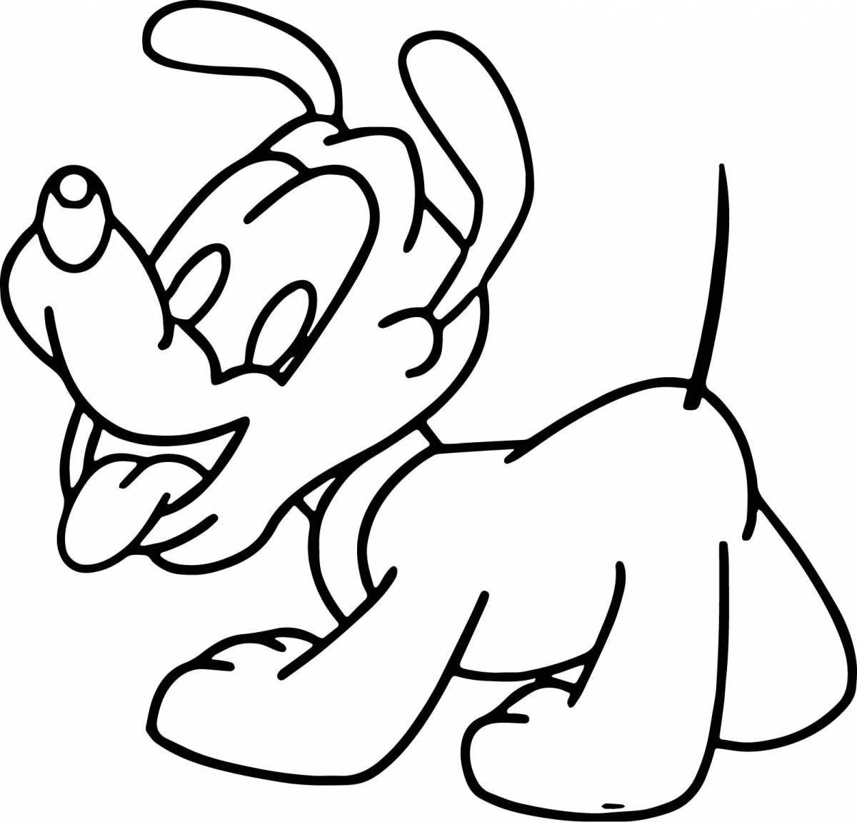 Happy coloring pluto