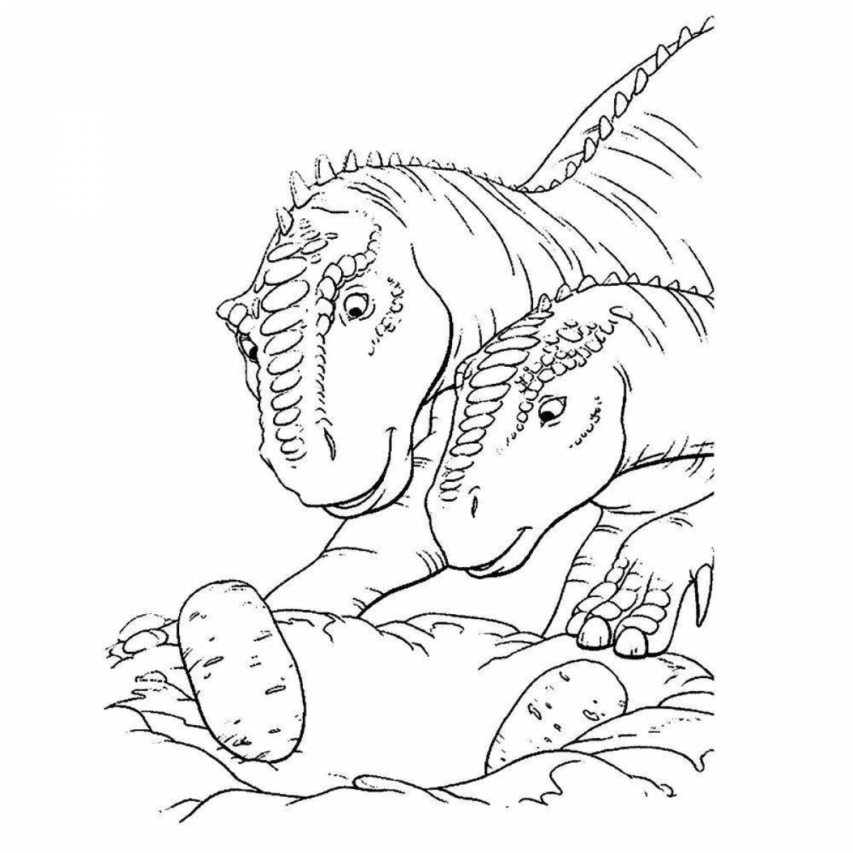 Динозавр Аладар раскраска