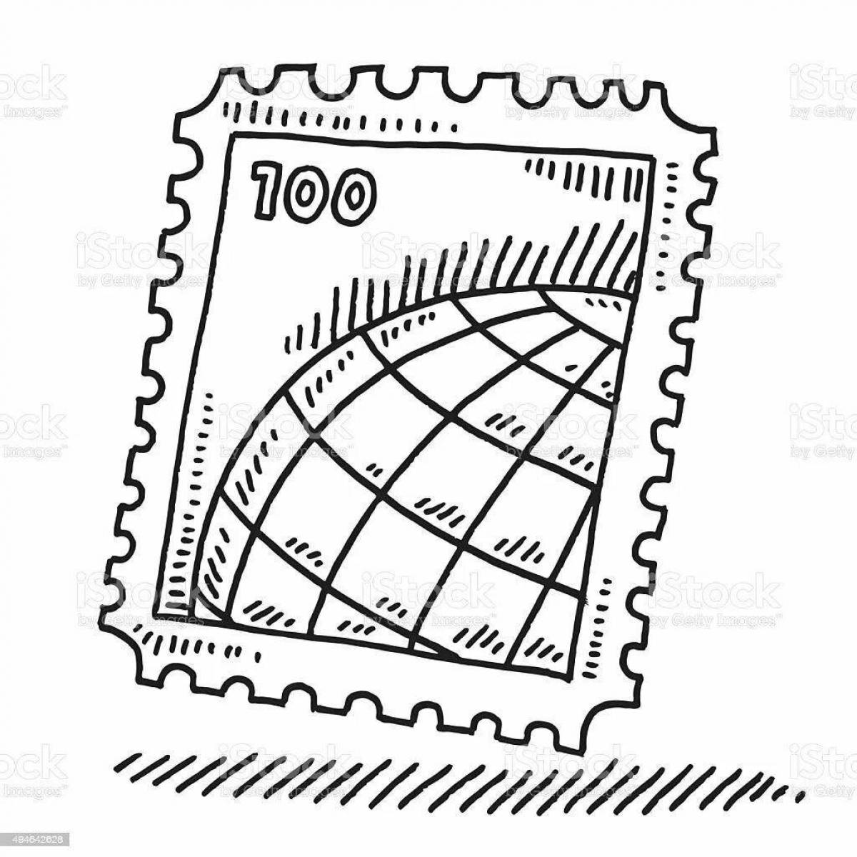 Рисование почтовой марки 1 класс
