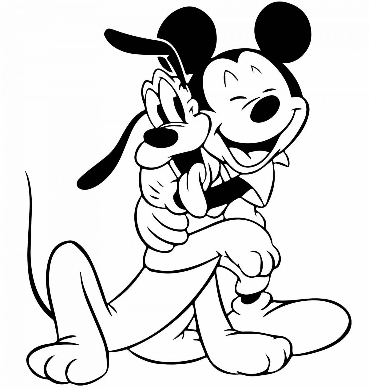 Delicate coloring pluto