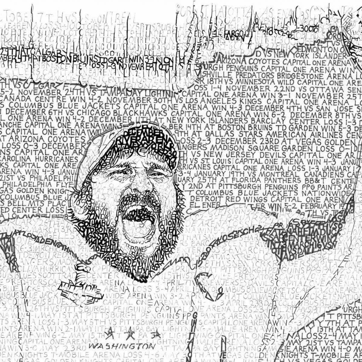 Radiant Ovechkin coloring page