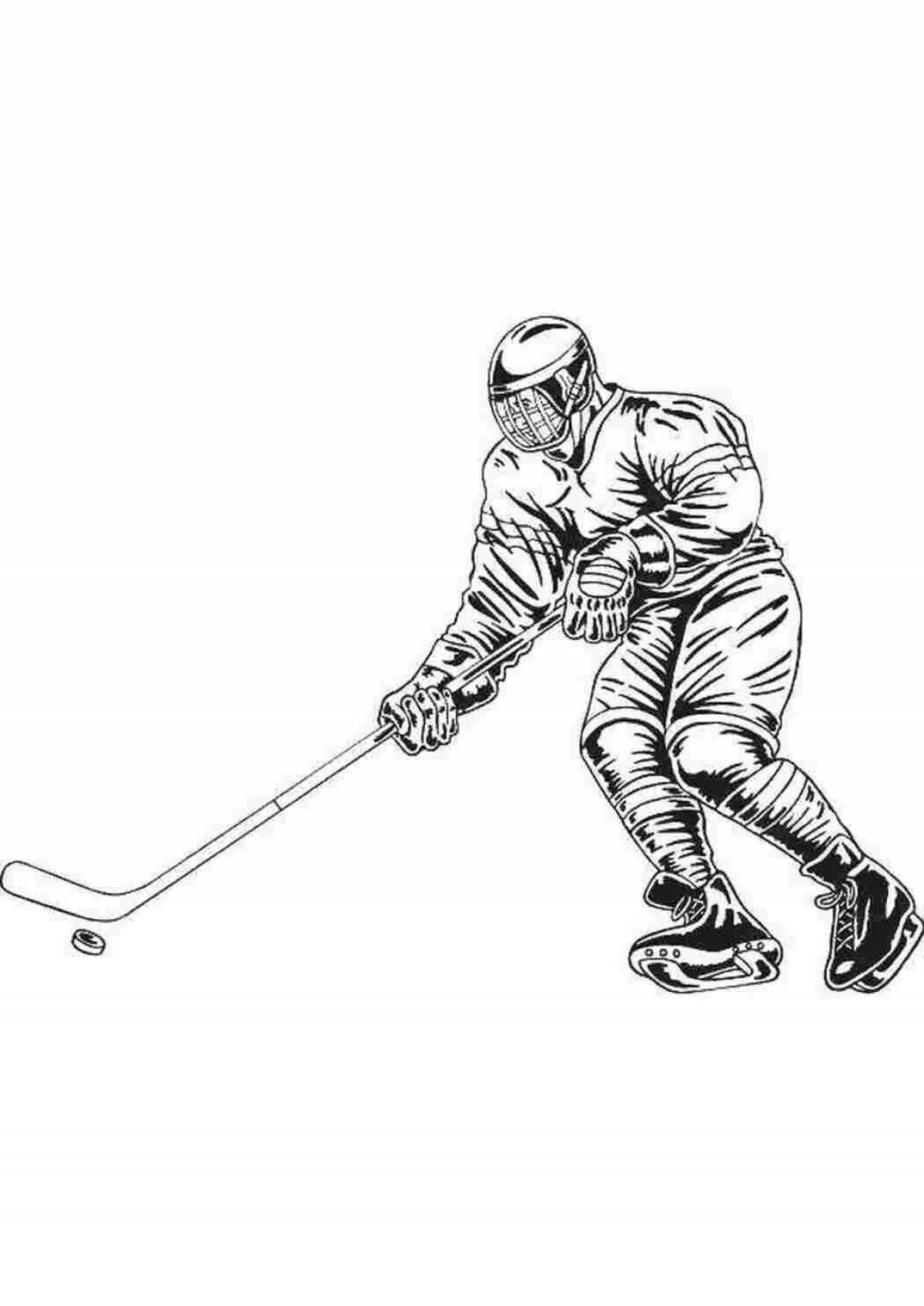Coloring page dazzling ovechkin