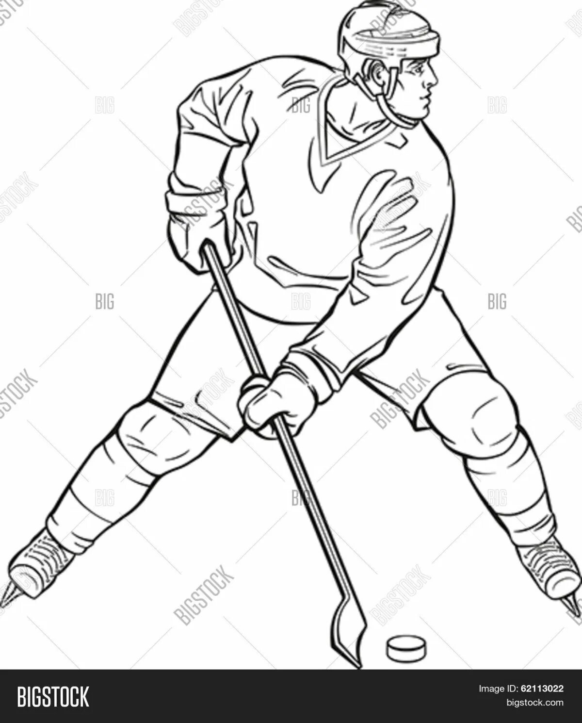 Bright Ovechkin coloring book
