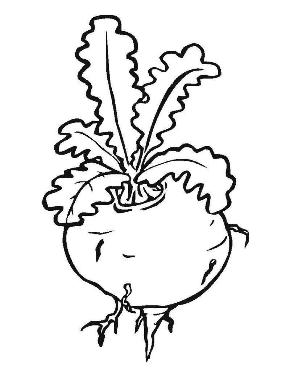 Photo Radish live coloring page