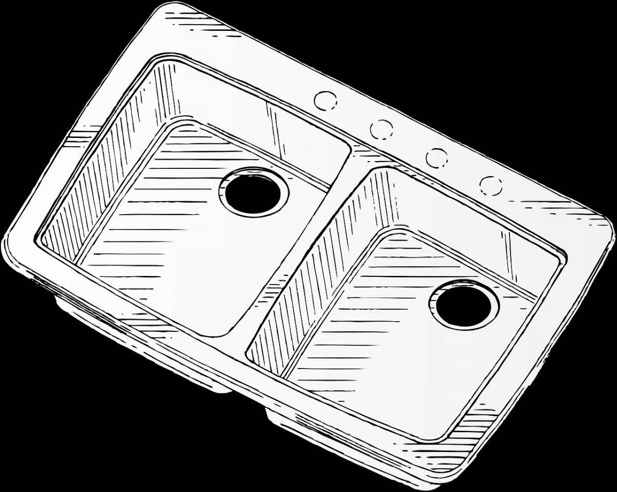 Amazing washbasin coloring page