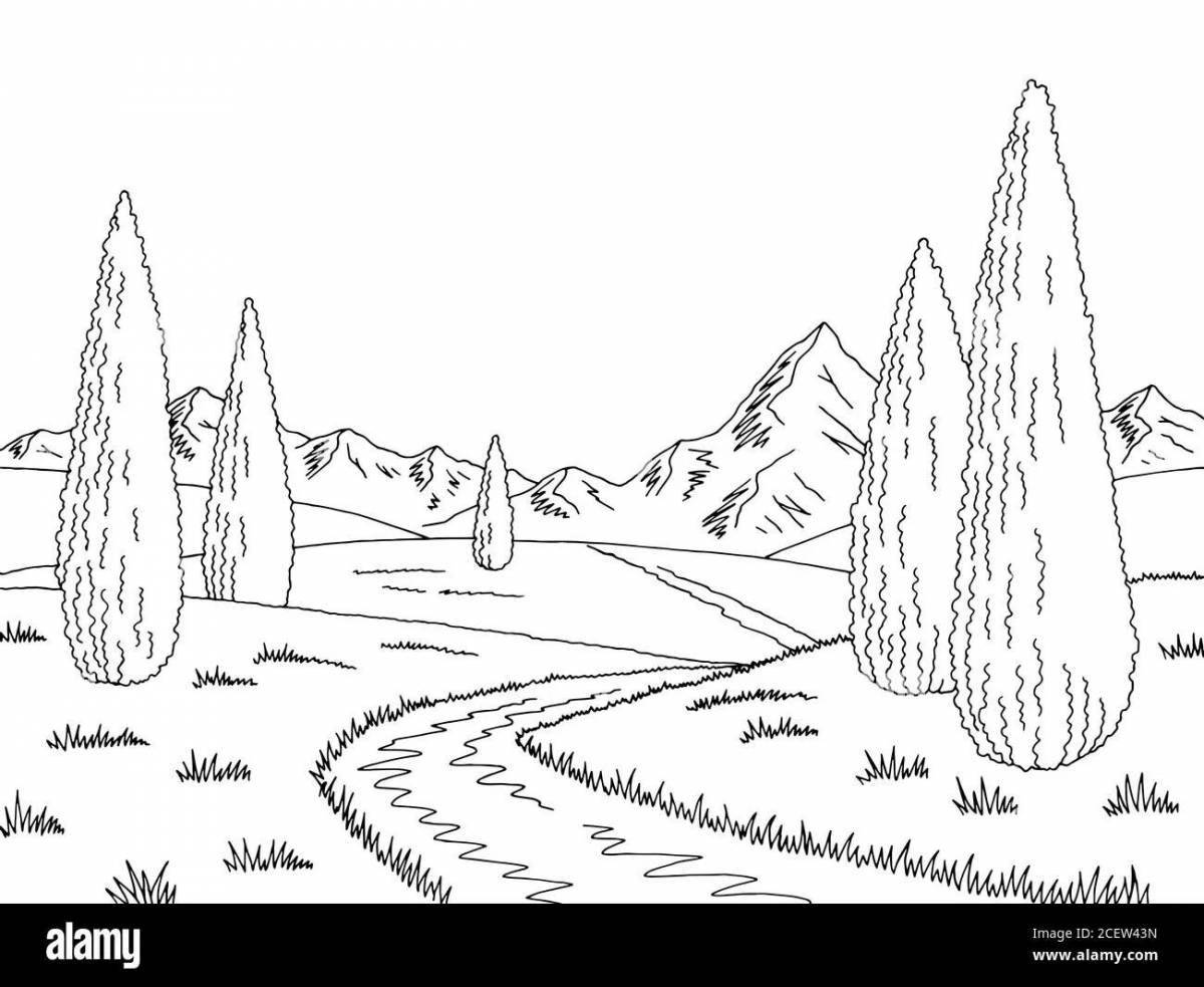 Раскраска Раскраска bold thuja