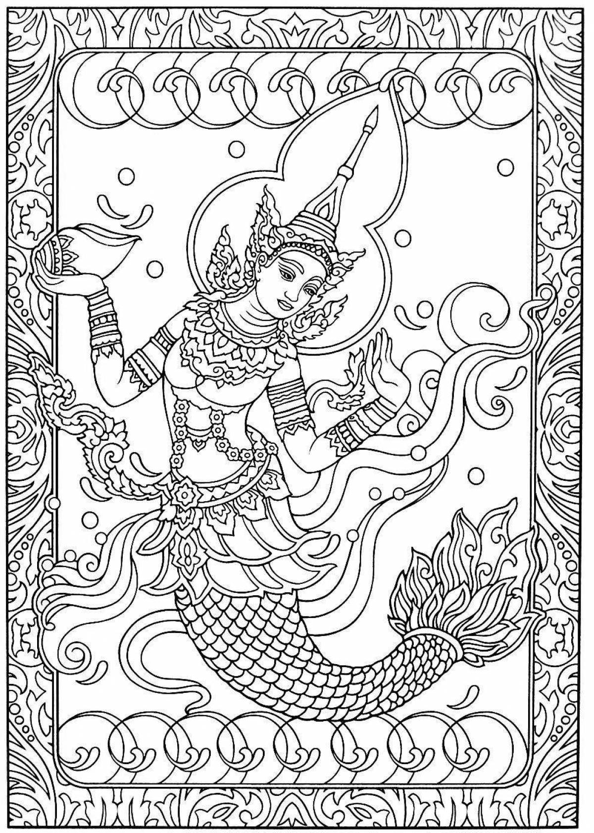 Раскраска Раскраска величественный таиланд