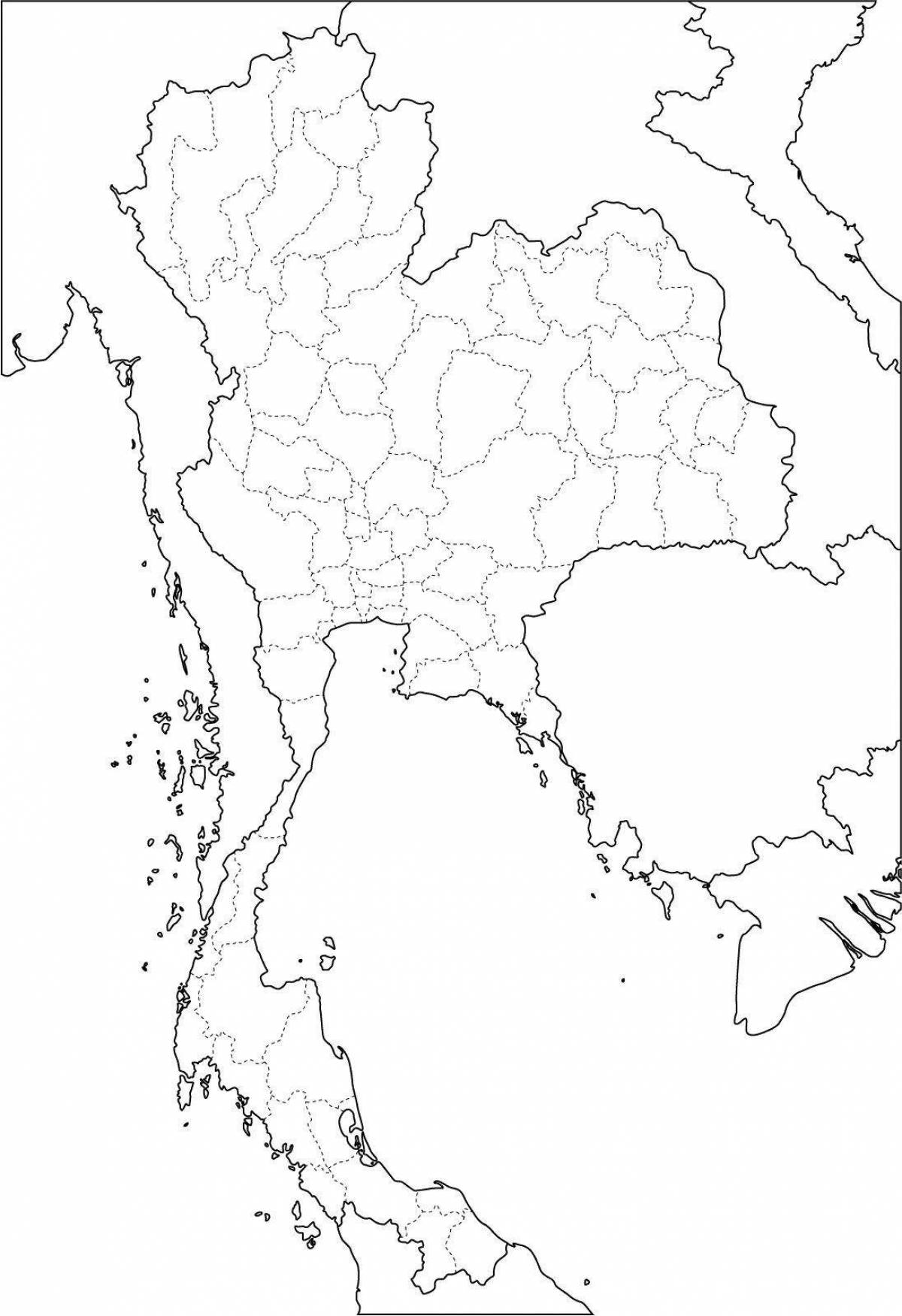 Living thailand coloring book