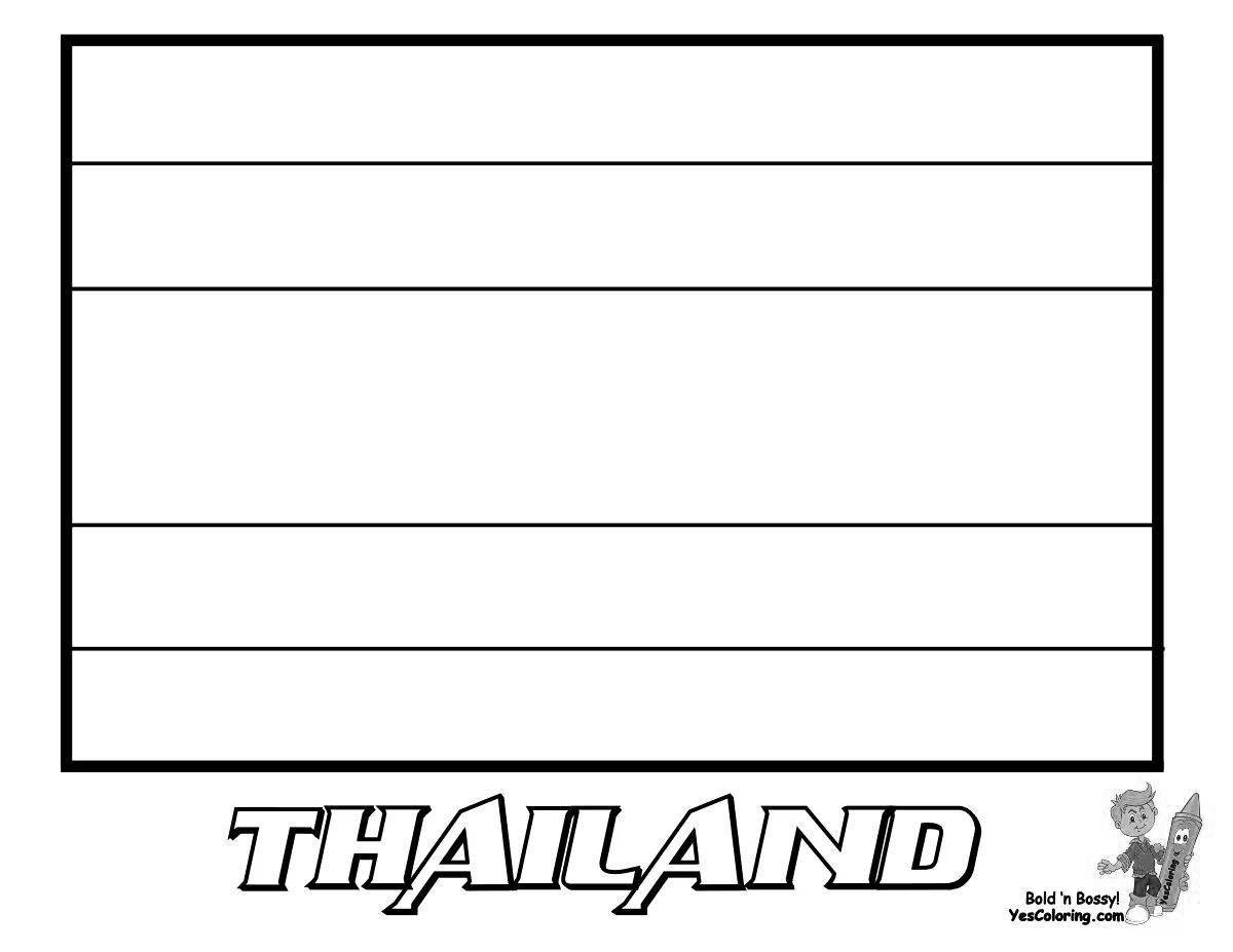 Fancy thailand coloring book