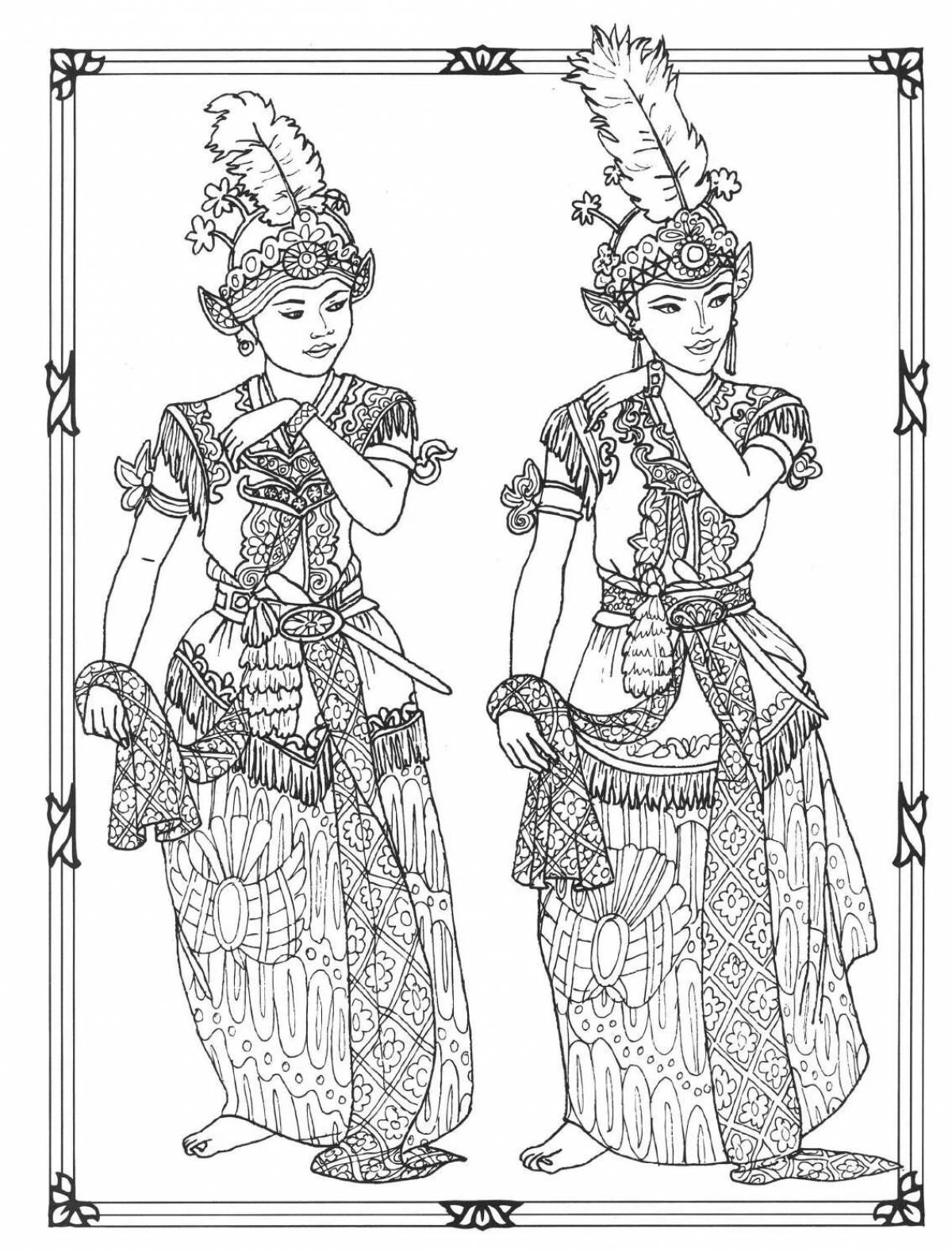 Раскраска Тайланд #3