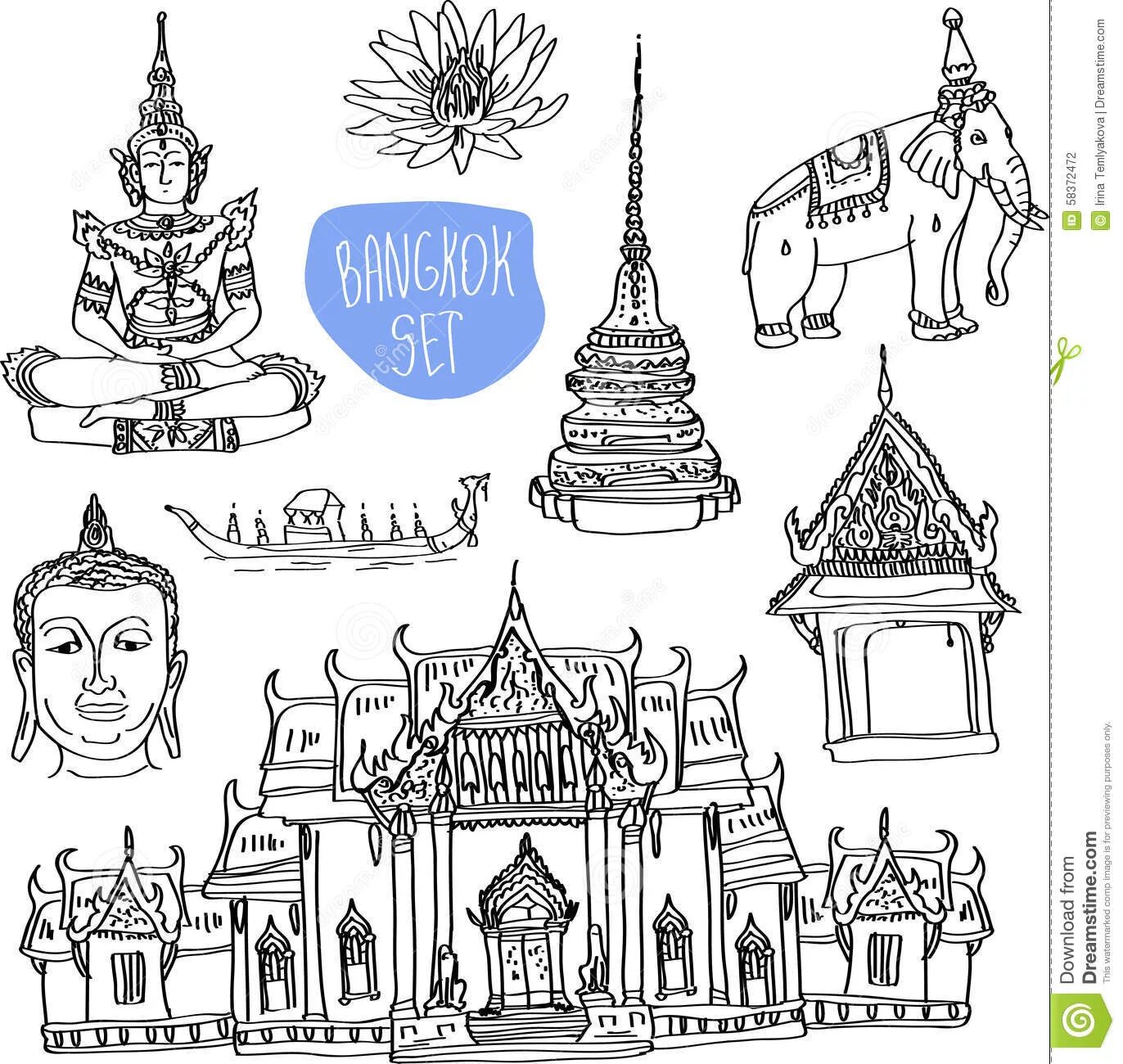 Раскраска Тайланд #5