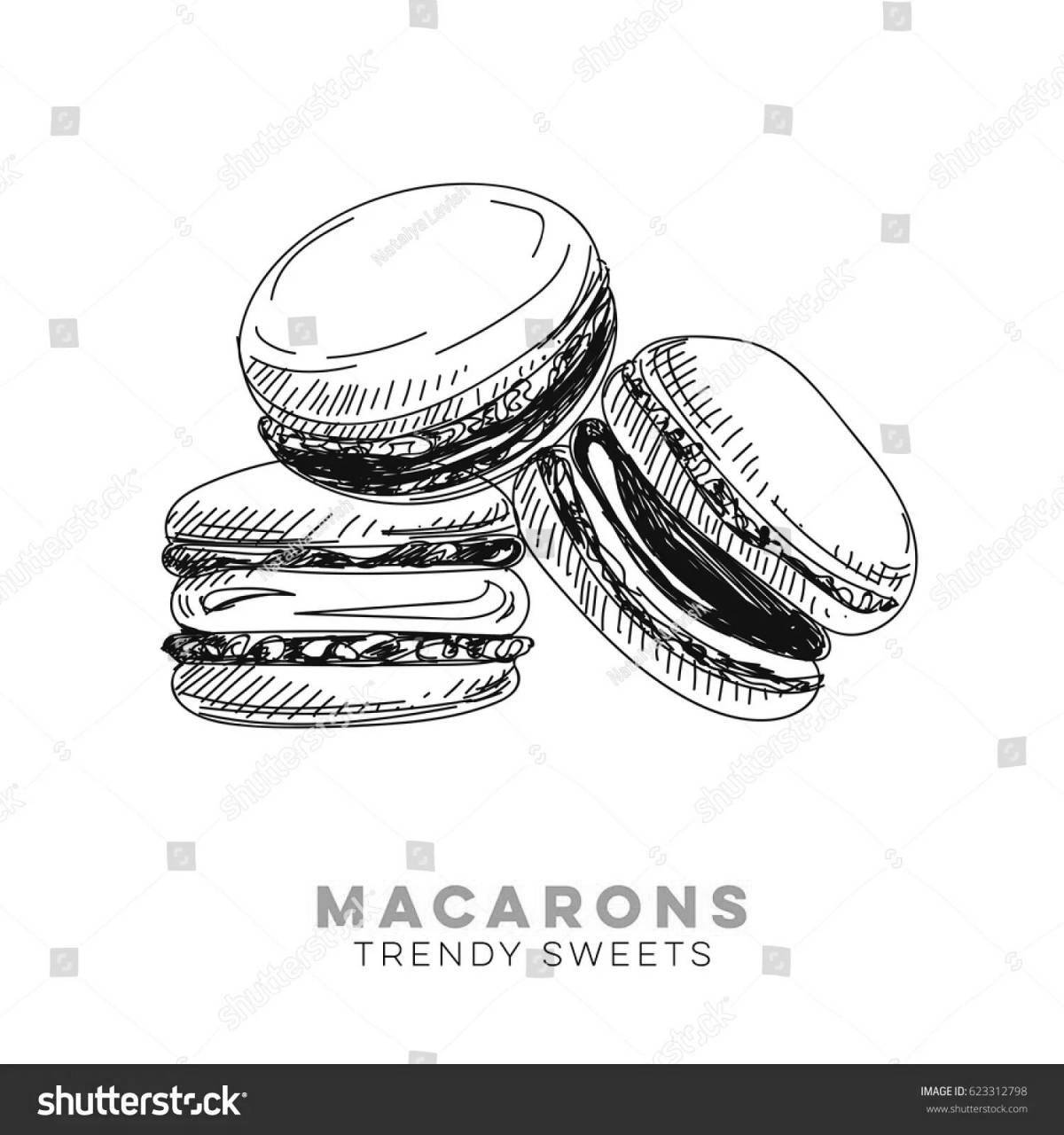 Coloring fun macarons