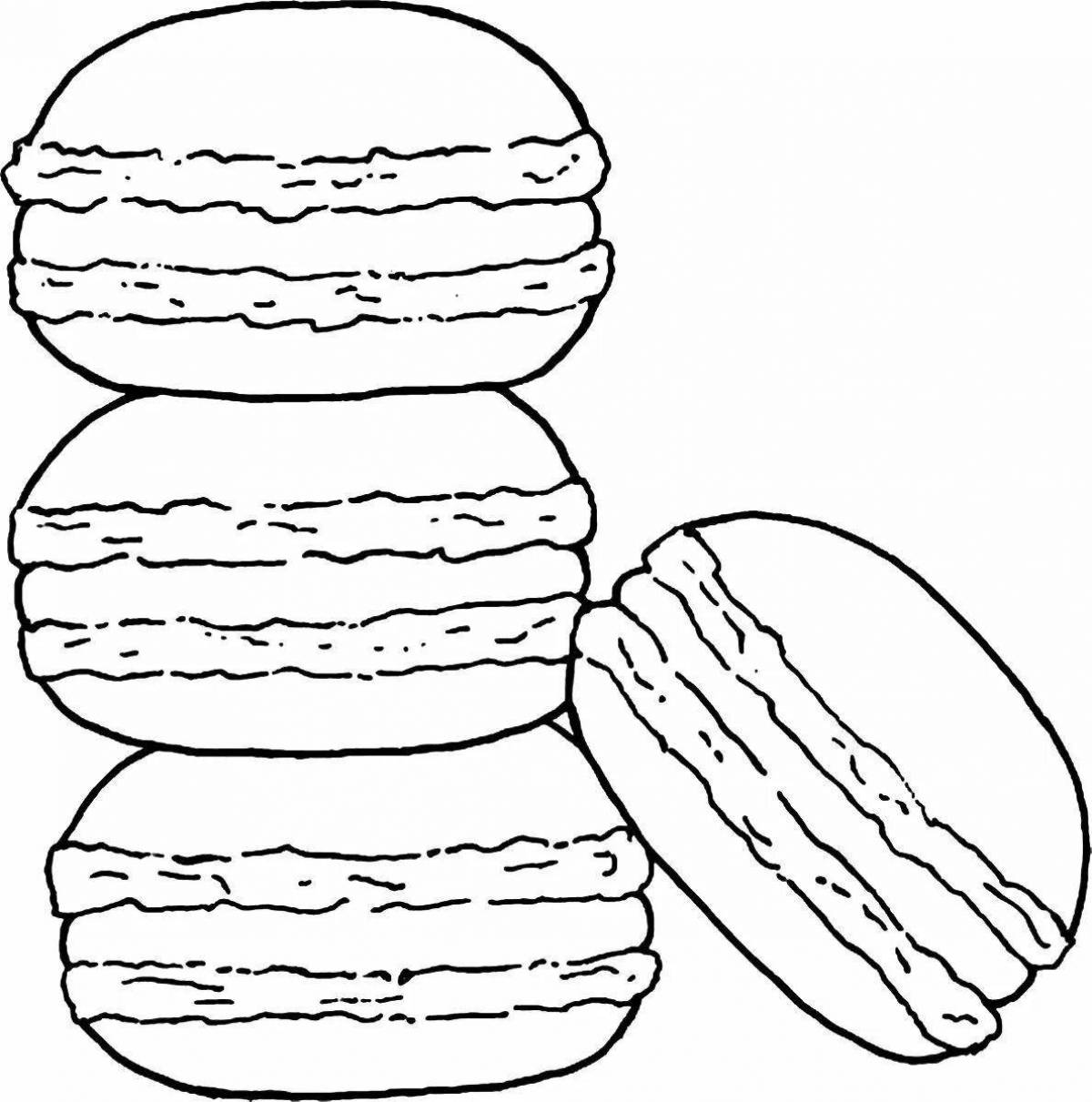 Amazing macarons coloring pages