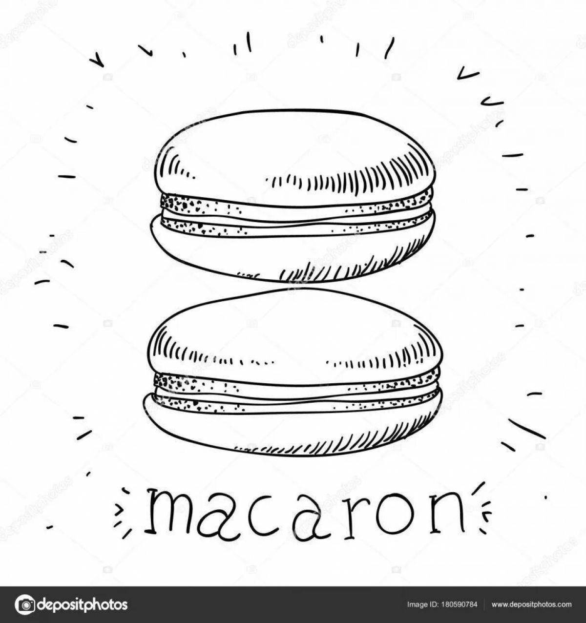 Раскраска bold macarons