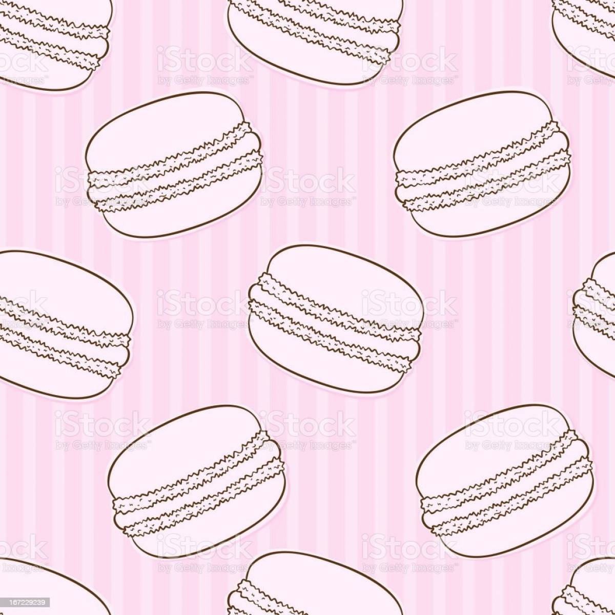 Awesome macarons coloring pages