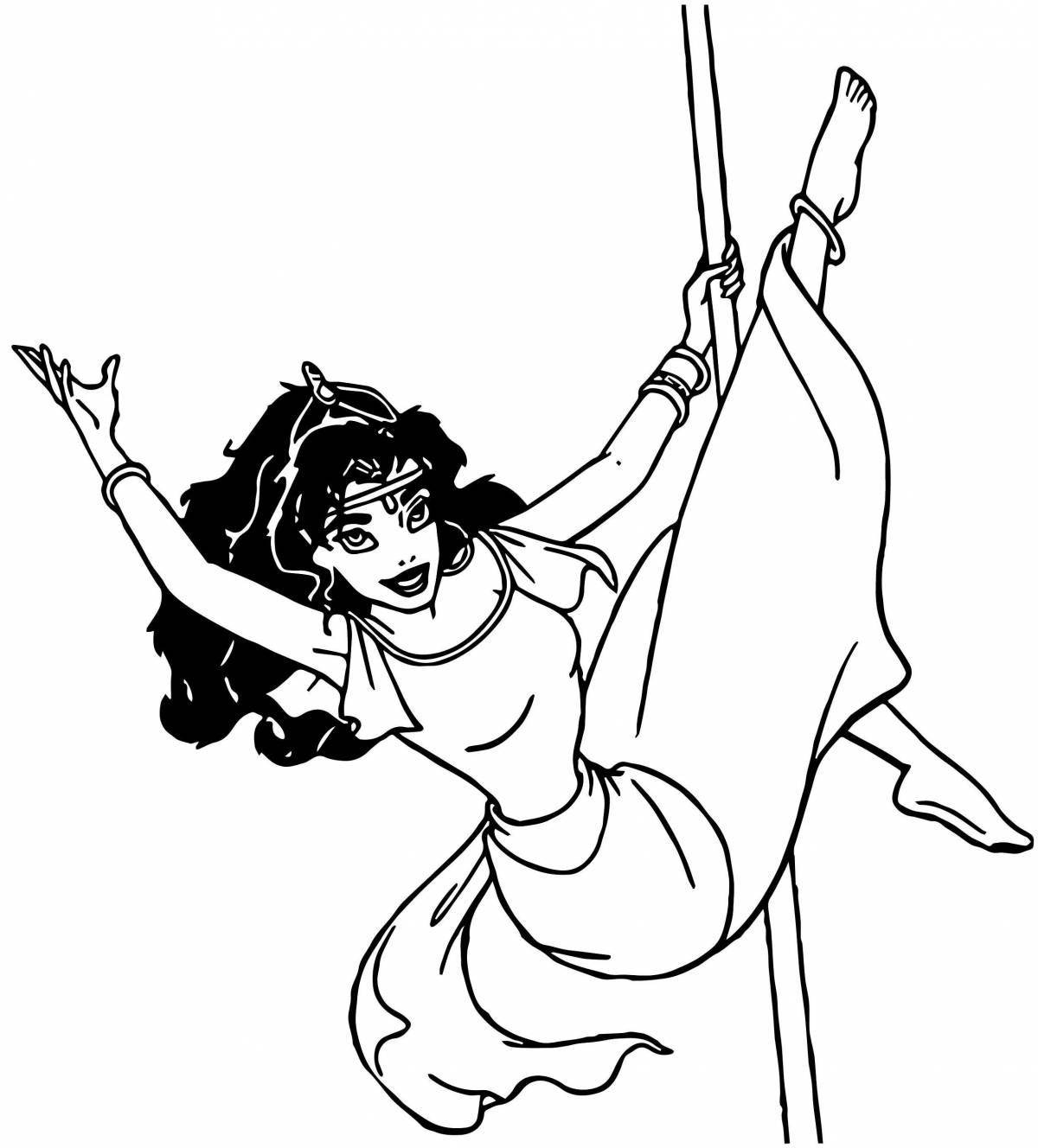 Colouring joyful esmeralda