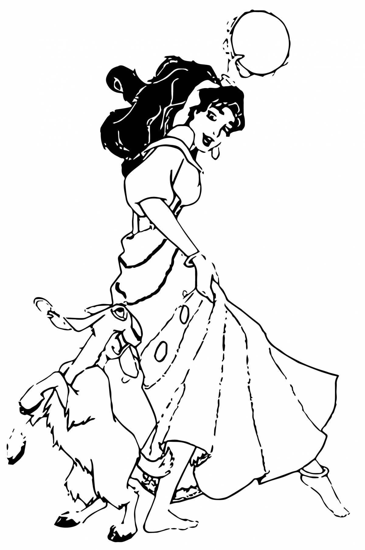 Elegant esmeralda coloring book
