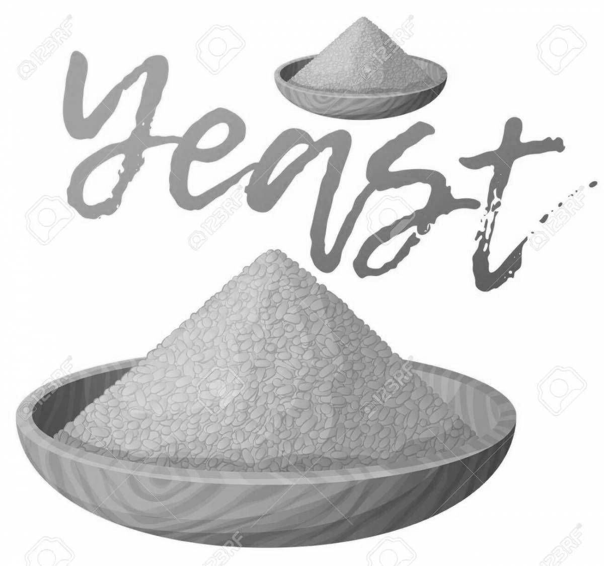 Shining Yeast coloring page