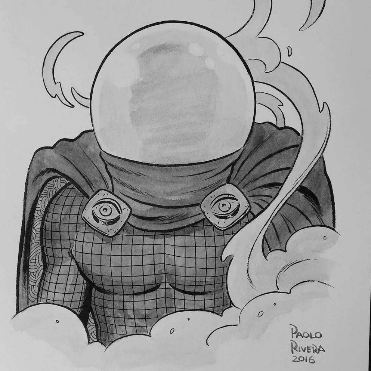 Charming mysterio coloring book