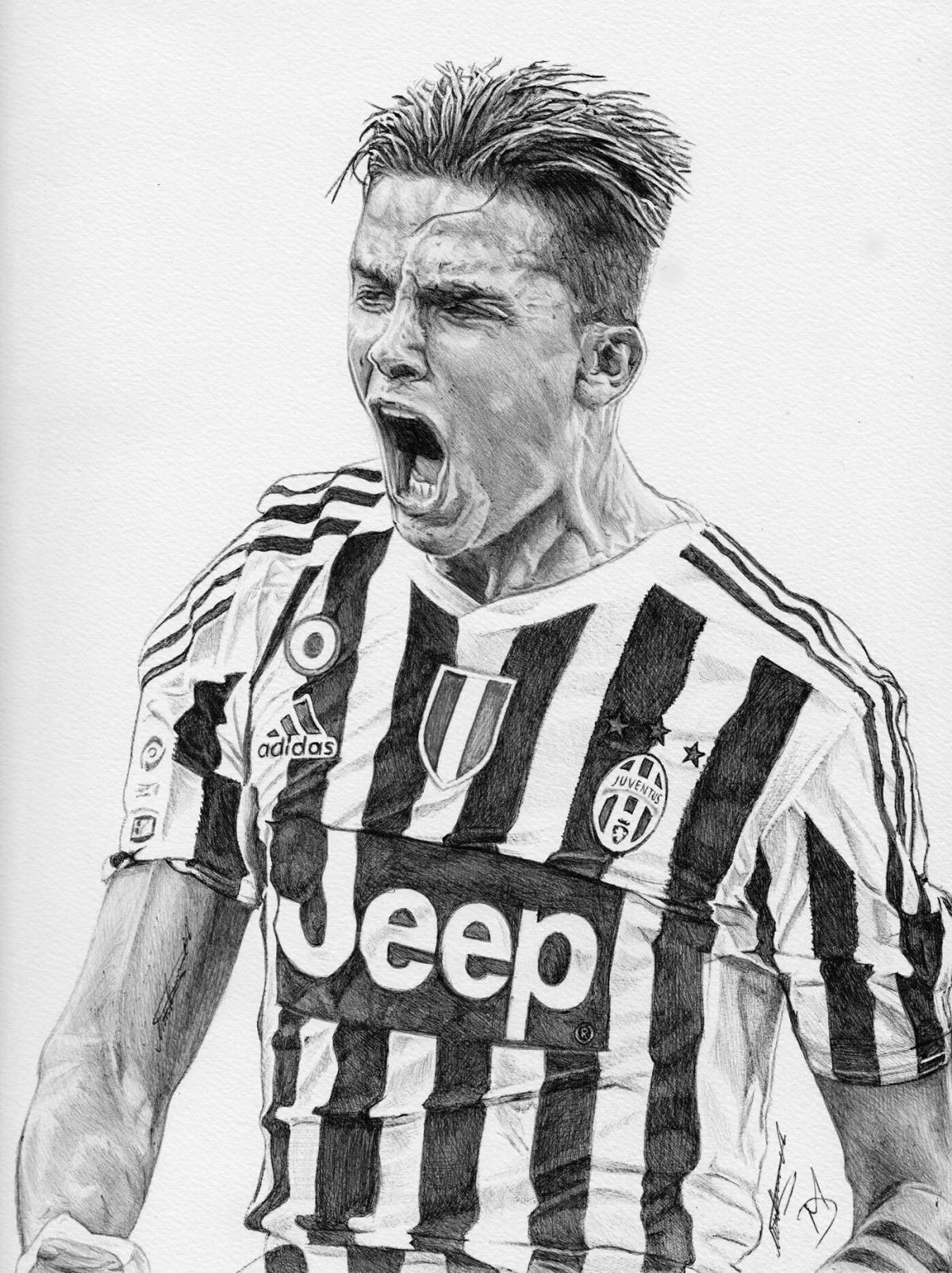 Dybala's vibrant coloring page