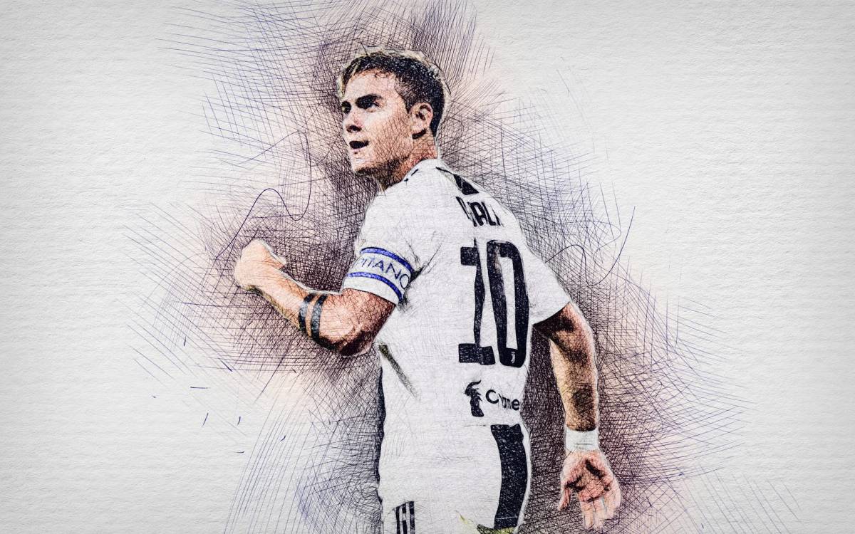 Glorious dybala coloring page