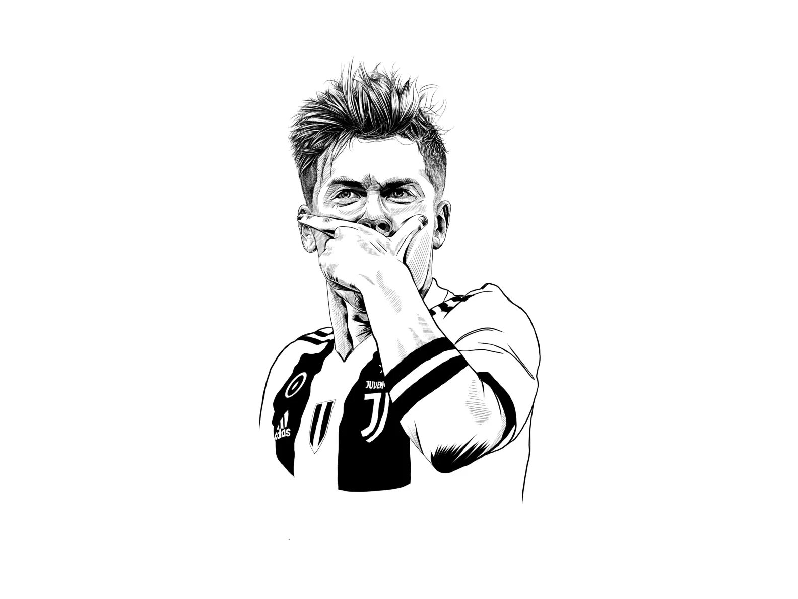 Glittering Dybala Coloring Page