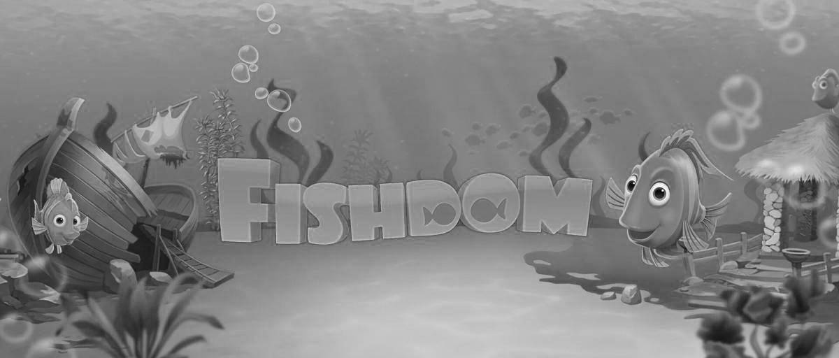 Живая страница раскраски fishdom