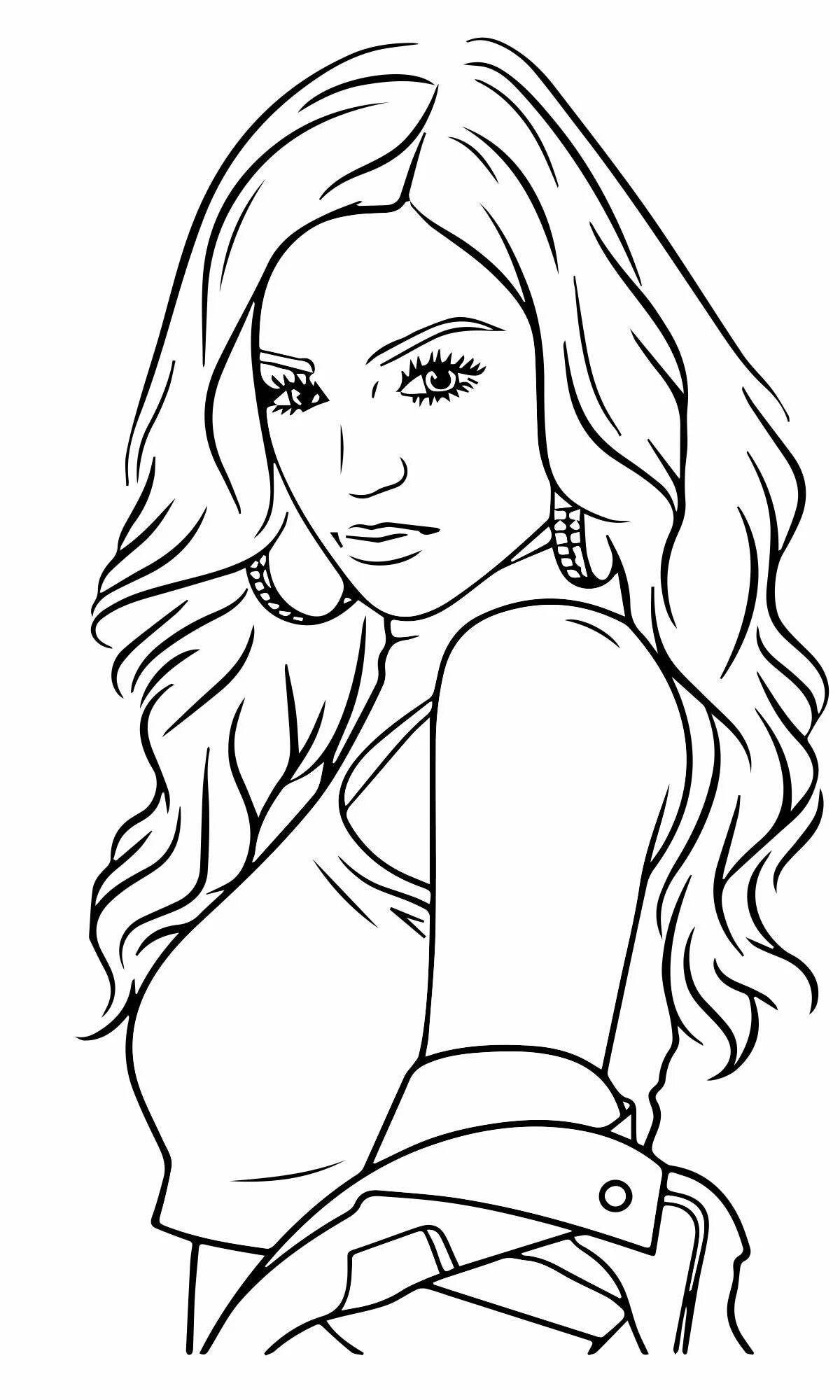 Laura funny coloring book