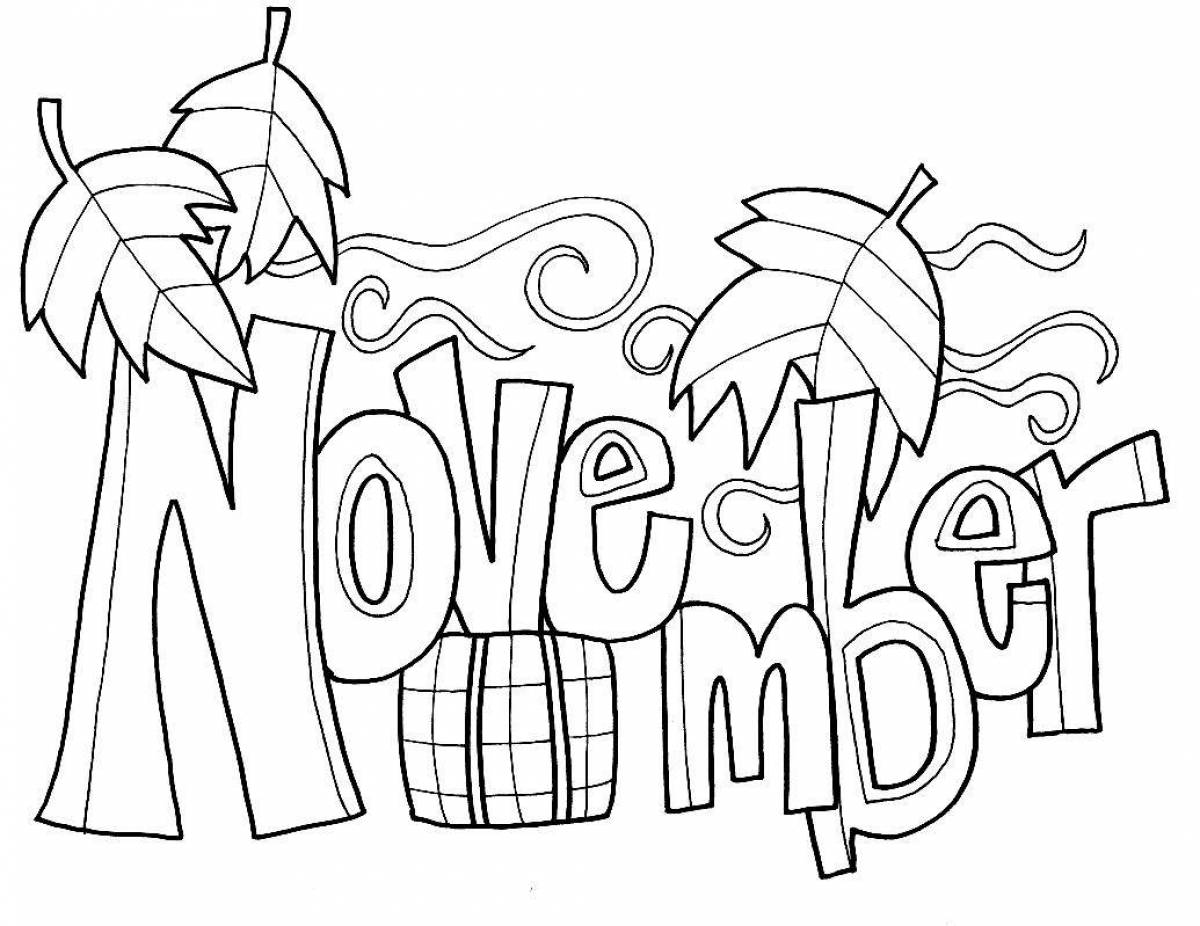 Bright coloring page title