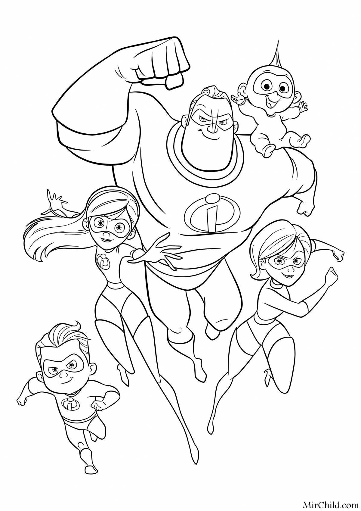 Fancy family coloring book