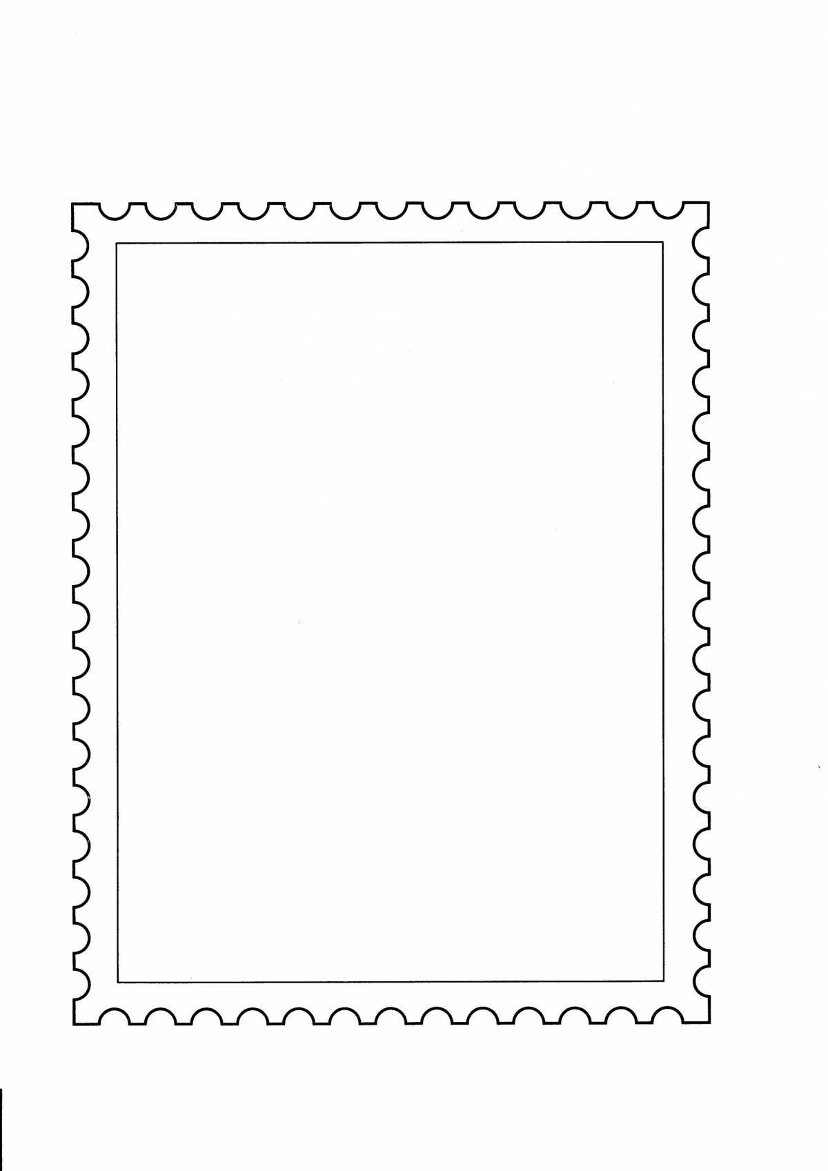 Bold stamps for coloring pages