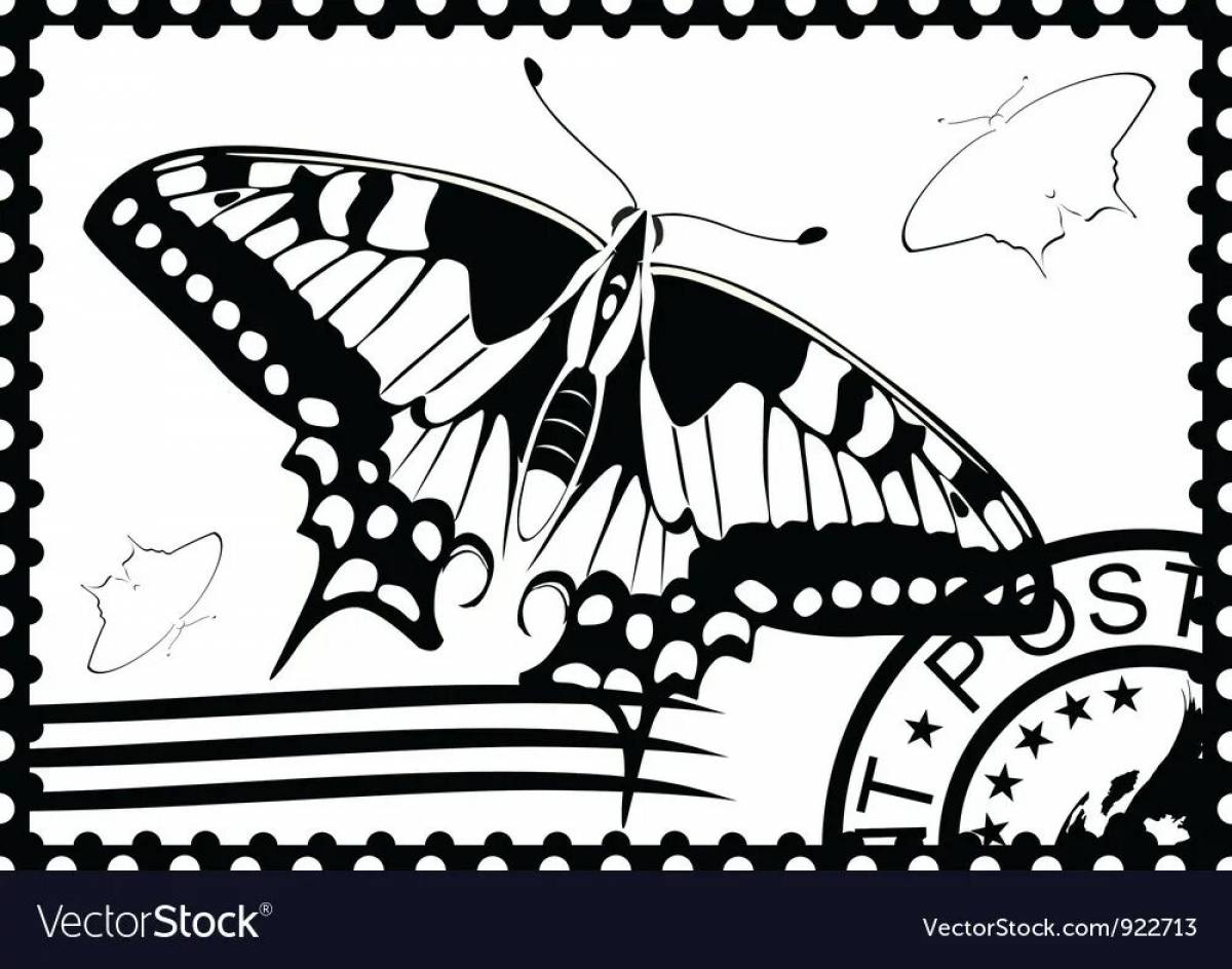 Intense color stamps for coloring pages