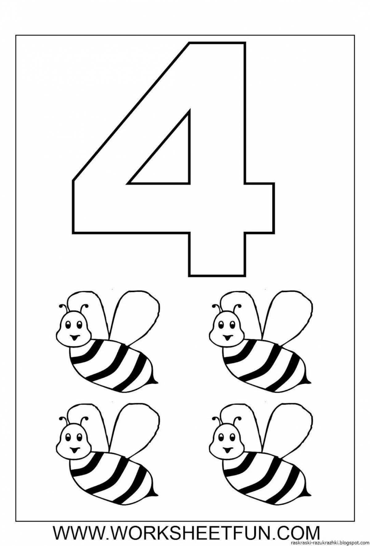 Playful coloring page four