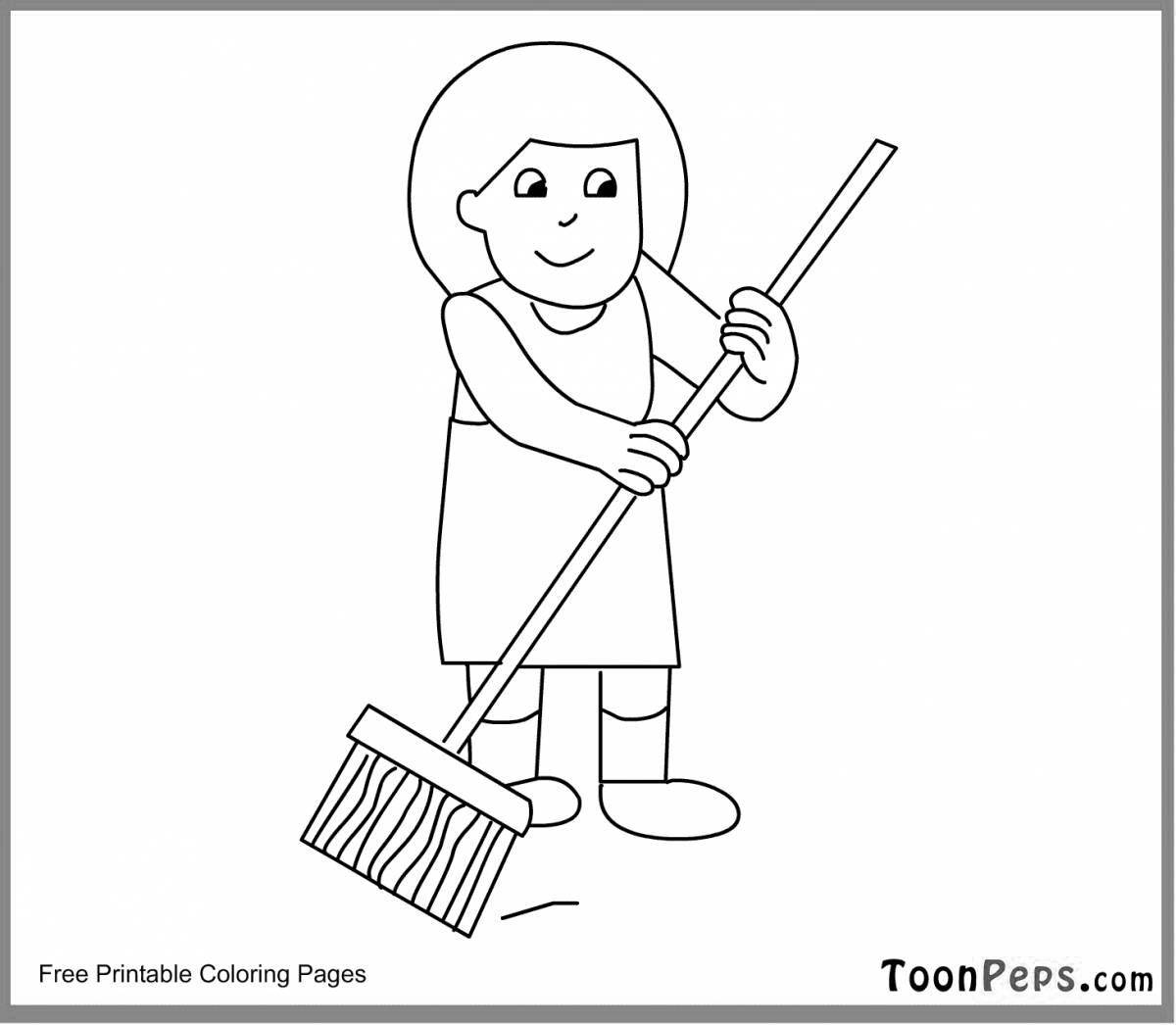 Coloring book smart cleaning