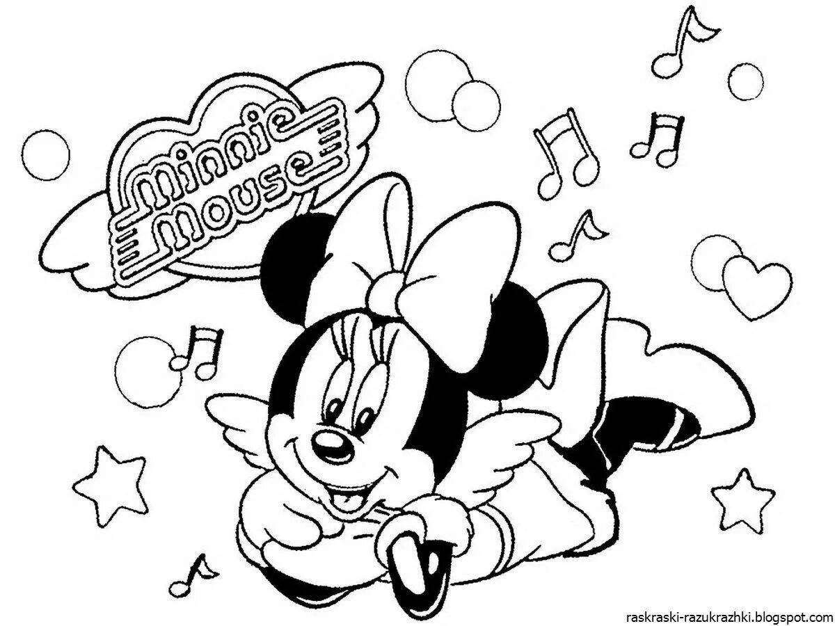 Disney glowing coloring page