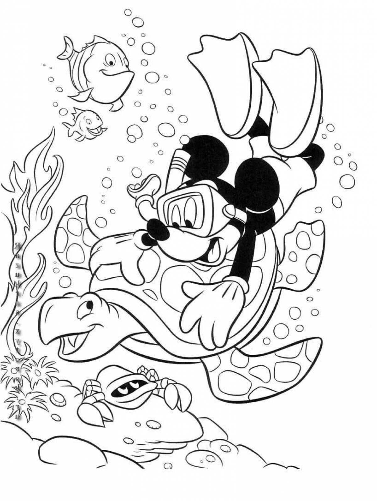 Disney quirky coloring book